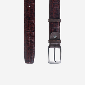 Cinturón de Cuero Vacuno Negro Formal con Hebilla de Acero, Diseño Sólido y Duradero, Precio Directo de Fábrica - Product Image 6