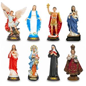 Statue Crucifix en Résine <span class=keywords><strong>Saint</strong></span> Michel, Sainte Rita, <span class=keywords><strong>Saint</strong></span> <span class=keywords><strong>Exp</strong></span>édit – Art Religieux Chrétien pour Décoration Intérieure (Vente en Gros) - Product Image 1