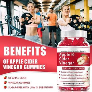 <strong>Apple</strong> Cider Vinegar Gummies 60pcs Heart Bear Shaped ACV Gummies for Weight Management - Product Image 3