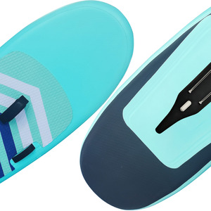 Planche de surf gonflable hydrofoil/aerofoil personnalisable 110L/140L, bleu ciel, double PVC, base en fibre de carbone pour adultes et enfants, océan - Product Image 5