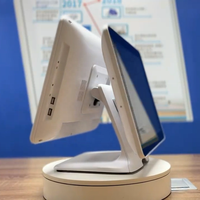 Terminal de caisse tactile capacitif 15 pouces avec plusieurs ports, écran simple/double en option pour les petites/moyennes entreprises de vente au détail