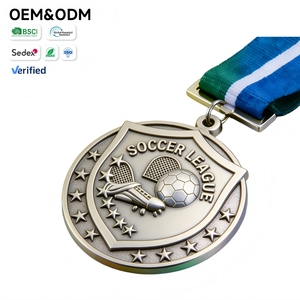 Medallas Personalizadas con Diseño y Logotipo a Medida, Maqueta Gratuita, MOQ Bajo, para Cinta Dorada, Carrera Divertida, Medallas Personalizadas - Product Image 1
