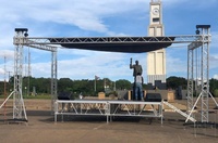 Structure de toit en alliage d'aluminium, structure d'éclairage pour scène de concert, système de scène de concert mobile, système de structure de toit en aluminium