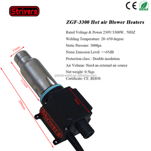 3300W thợ hàn nhựa nóng không khí Blower Súng sưởi ấm cho co ngót nhiệt công nghiệp, sấy khô, sưởi ấm cần một nguồn không khí bên ngoài - Product Image 2