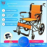 Fauteuil roulant manuel pliable à siège souple, fonction toilette, qualité hospitalière, sans gonflage, pour seniors - Vente directe usine 809