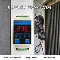 Contrôleur de thermostat numérique intelligent WiFi KONLEN KL-WT2-T, application Tuya, relais 20A pour la maison et l'automatisation