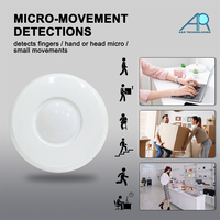 Capteur de mouvement sans contact à 8 éléments filaire CP-206 HDIR pour éclairage de plafond, détection de micro-mouvements, portée 6m - Vente chaude