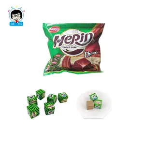 Hepin Mini Chocolate Doce Cubo Choco Doces Tablet Pressionado Doces África Leite Tablet