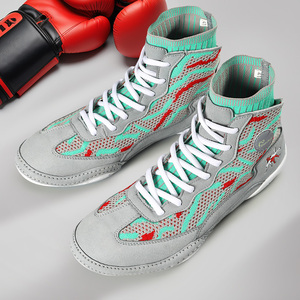 Calzado Deportivo Coexistence Quality para Hombre: Zapatos de Boxeo Negros, Botas de Lucha Rojas, Zapatos de Gimnasio Azules con Parte Superior de Malla y Suela de Goma - Product Image 6
