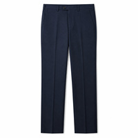 Pantalon de Costume Homme en Mélange de Laine Coupe Slim Formel Anti-Statique Infroissable OEM Marque Privée Vente en Gros