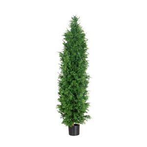UV resistant faux cypress topiary spiral boxwood ball pine artificial cedar tree outdoor