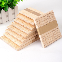 Bâtonnets de Popsicle bâtons de crème glacée en bois colorés bricolage matériaux faits à la main tranches de bâton en bois