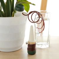 Arroseur automatique en plastique Gamry pour plantes, pot d'arrosage vert pour l'irrigation du jardin avec libération lente et design unique