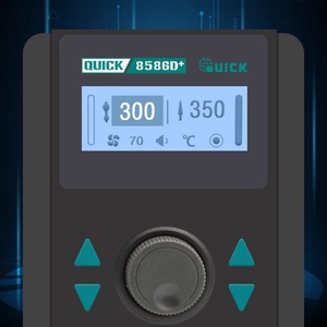 Station de soudage rapide 8586D+ avec pistolet à air chaud, équipement de réparation combiné 220V, outils de réparation de téléphones portables en plastique - Product Image 2