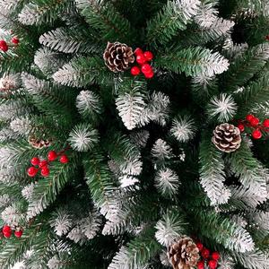 Árbol de Navidad de PVC Rojo con Ramas Densas, de Lujo, Ignífugo - Product Image 2
