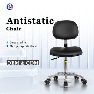 Silla de oficina de cuero antiestática ESD para laboratorios, función de elevación y rotación de taller sin polvo para escuelas y almacenes - Product Image 3