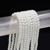 Collier de perles blanches imitation grand trou de 6mm 8mm, perles artificielles en vrac pour la fabrication d'accessoires de bijoux à bricoler soi-même, vente en gros en usine