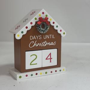 Ornement de bureau de <span class=keywords><strong>calendrier</strong></span> en bois créatif de Noël fait à la main pour cadeau d'enfants et décoration de scène de réception - Product Image 3