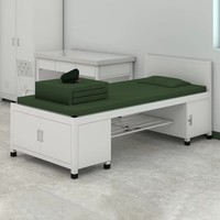 Cadre de lit king-size élégant en fer massif, design moderne et épuré, noir et blanc, base de lit personnalisable pour entrepôt, chambre, hôtel, appartement