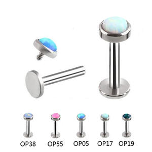 Anillos de Labio de Titanio G23, Piercings de Oídos con Ópalo, Joyería para Mujeres y Hombres, para Bodas, Fiestas y Regalos - Product Image 2