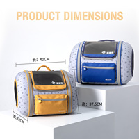 Sac à dos de transport pliable et extensible pour chats et petits chiens, grand format, respirant, vente en gros d'usine