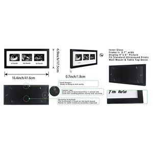 Cadre photo triple échographie 2026 pour annonce de grossesse et cadeau de baby shower pour futurs parents - Product Image 4