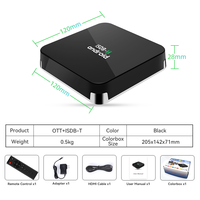 OTT isdbt TV BOX Amlogic S905X3 Lanzador personalizado streaming de medios canales gratuitos 4K Ott TV box Android Player