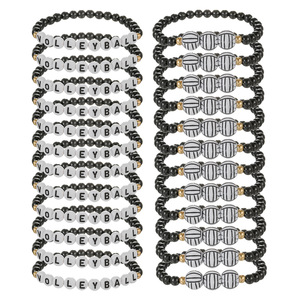 ชุดสร้อยข้อมือฟุตบอล 21 ซม. ยางรัดผมสุดเก๋ ของขวัญสำหรับแฟนกีฬา - Product Image 2