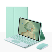 Tablet Case Keyboard untuk Xiaomi Pad 5 Pro Case 11 2021 Mipad 5 Case Mi Pad 5 Cover Keyboard Nirkabel Keyboard Korea Rusia