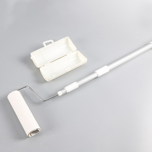 便携式加长链滚轮拖把家用手动粘绒滚轮头地毯地板可拆卸滚轮拖把 - Product Image 4