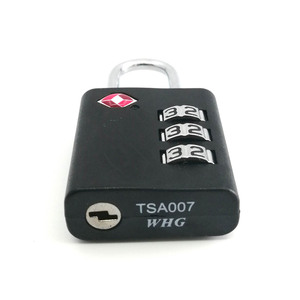 <span class=keywords><strong>Cadenas</strong></span> de voyage <span class=keywords><strong>tsa</strong></span> en plastique noir abs à 3 chiffres pour bagages - Product Image 5