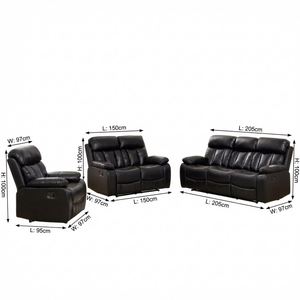 Wholesale Luxury Air Leather Modern Recliner <b>Sofa</b> Furniture Living Room <b>Sofa</b> - Product Image 2