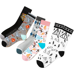 Calzini in Cotone da Uomo WZ240, Stile Britannico con Disegni Cartoon, Calze a Metà Polpaccio - Product Image 5