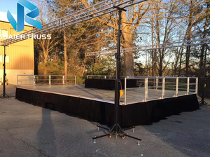 เวทีอลูมิเนียมแบบประกอบได้ เวทีคอนเสิร์ตเคลื่อนที่ เวทีพกพา แท่นเวทีสำหรับจัดงาน - Product Image 4