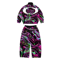 YSJY OEM Streetwear, sur mesure, ensembles de jogging en sublimation 2 pièces, surdimensionnés, fermeture éclair, style lettreman, survêtements Bamber, fabrication