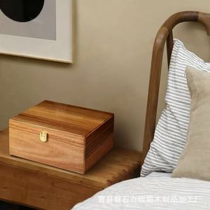 Wooden Jewelry Organizer <b>Box</b> 3-6L Flip Top Desktop <b>Storage</b> For Watches Rings Glasses <b>Photo</b> Souvenirs - Product Image 4