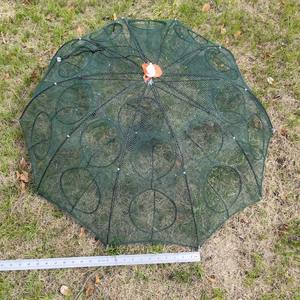 Piège à crabes et poissons à 20 trous, pliable, pour appâts de pêche, filet de pêche, cage pour attraper les petits poissons appâts, anguilles, crabes, homards, vairons, crevettes - Product Image 4