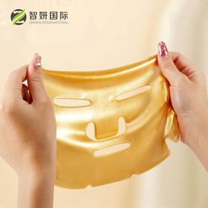 Mặt nạ giấy dưỡng ẩm tự nhiên dạng gel thủy tinh làm đẹp da, trắng da, collagen vàng 24K, bán buôn từ nhà máy - Product Image 5