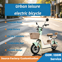 AFTFA Nouveau Vélo Électrique Urbain de Loisirs pour Adultes Little Mary 48V Moteur Central Sans Balais 350W 3 Vitesses Sur Mesure