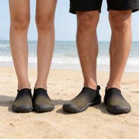 Chaussures de randonnée, de plage et de natation imperméables de style moyen, unisexe, avec empeigne en PU, pour le fitness, le yoga et les loisirs en couple