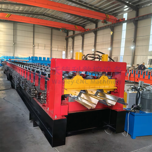 High-Speed High Strength Floor Deck Roll Forming Machine With Gearbox Drive - Product Image 3