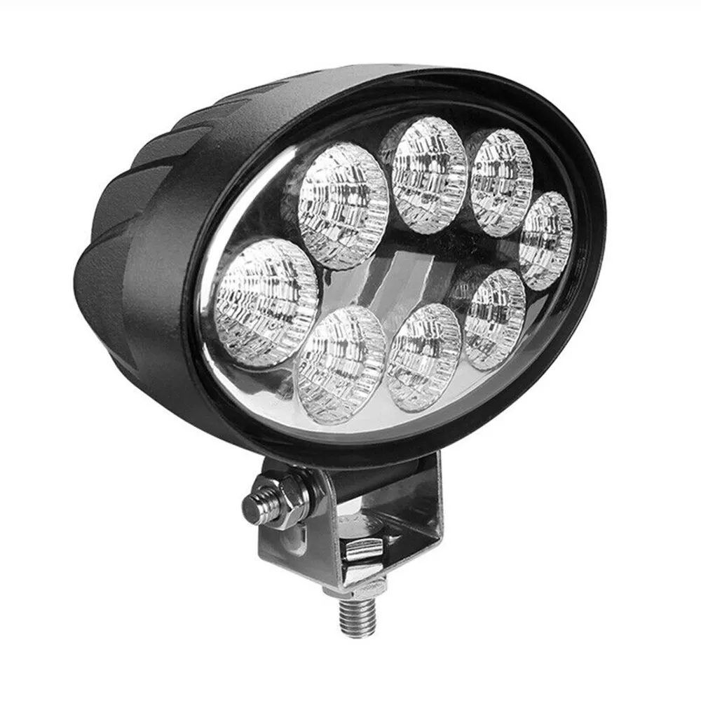 Oval LED Kabut Lampu 5 Inch 60W untuk Truk Off-Road Traktor Balok Lebar 9-32V Malam Mengemudi