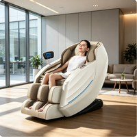 Sillón de Masaje Multifuncional para el Hogar, Sillón de Masaje Corporal Completamente Automático, Reclinable Eléctrico con Función Musical de Lujo
