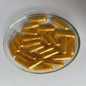 Kapsel hersteller gesunde Produktion Perle Gold Farbe Kapsel 0 Größe Kapsel