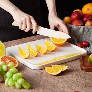 Hot Sale Simple White Rectangular <b>Plastic</b> Cutting Board Thin Vegetable Chopping <b>Blocks</b> for Kitchen Use Cooking - Product Image 4