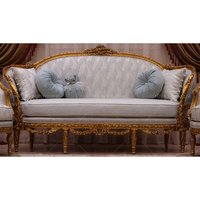 Reproduction de meubles Louis XV Meubles de salon Sculpture sur bois Ensemble de canapé Meubles arabes