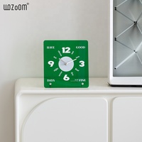 Mandelda acrylique horloge de table décoration de la maison moderne carré bureau montre horloges Art ornement décor bricolage horloges pour la Promotion