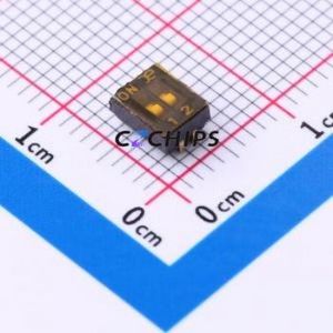 DSHP02TJGER DIP Switch Switch ( Number of Switch Sections: 2 )( Lead Spacing: 1.27mm ) - Product Image 1