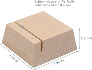 Portafotos de Madera, Porta Tarjetas de Madera para Boda, Porta Letreros de Madera de Pino de Alta Calidad para Ceremonia, Fiesta de Cumpleaños, Decoración del Hogar - Product Image 3