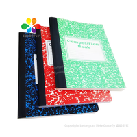 Cuadernos de Composición Estilo Mármol de Papelería, Tapa Dura, 200 Páginas, Suministros Escolares Americanos
